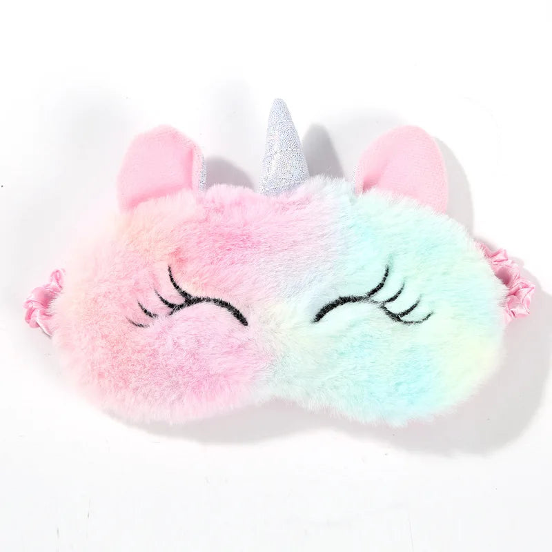 Cartoon Unicorn Sleeping Mask – Cute Anime Eye Shade for Kids, Travel & Party Gifts - Image 7