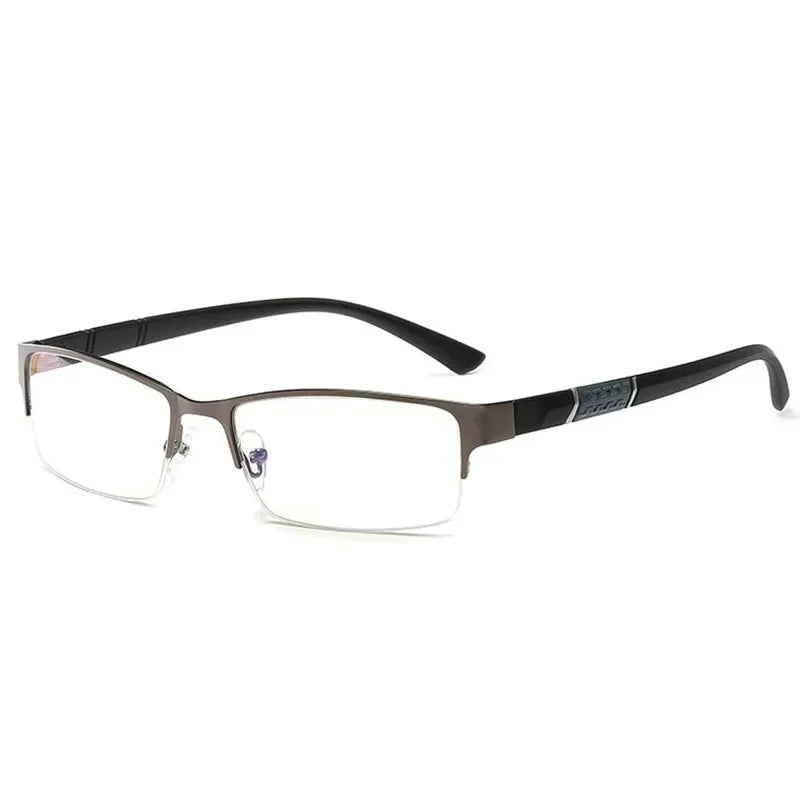 Unisex Half Metal Frame Nearsighted Glasses – Prescription Myopia Eyewear (0 to -6.00) - Image 6