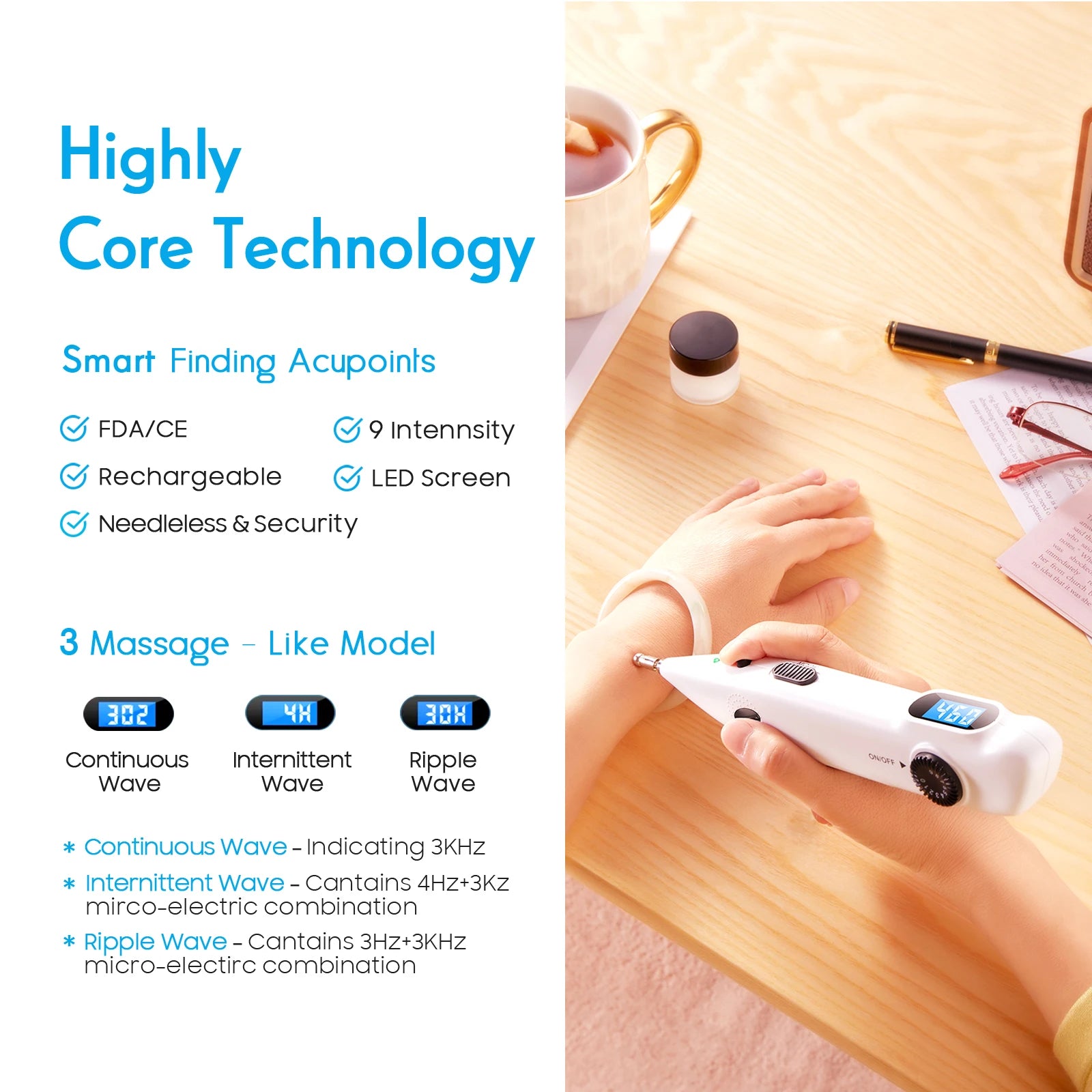 Leawell Electronic Acupuncture Pen – Meridian Energy & Acupressure Massage Therapy - Image 2