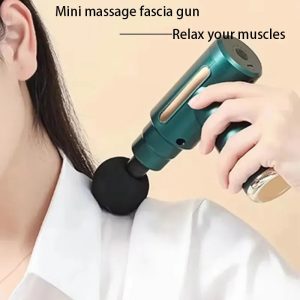 USB Mini Massage Gun – Portable Fascial Muscle Relaxation Device for Neck, Back & Full-Body Recovery