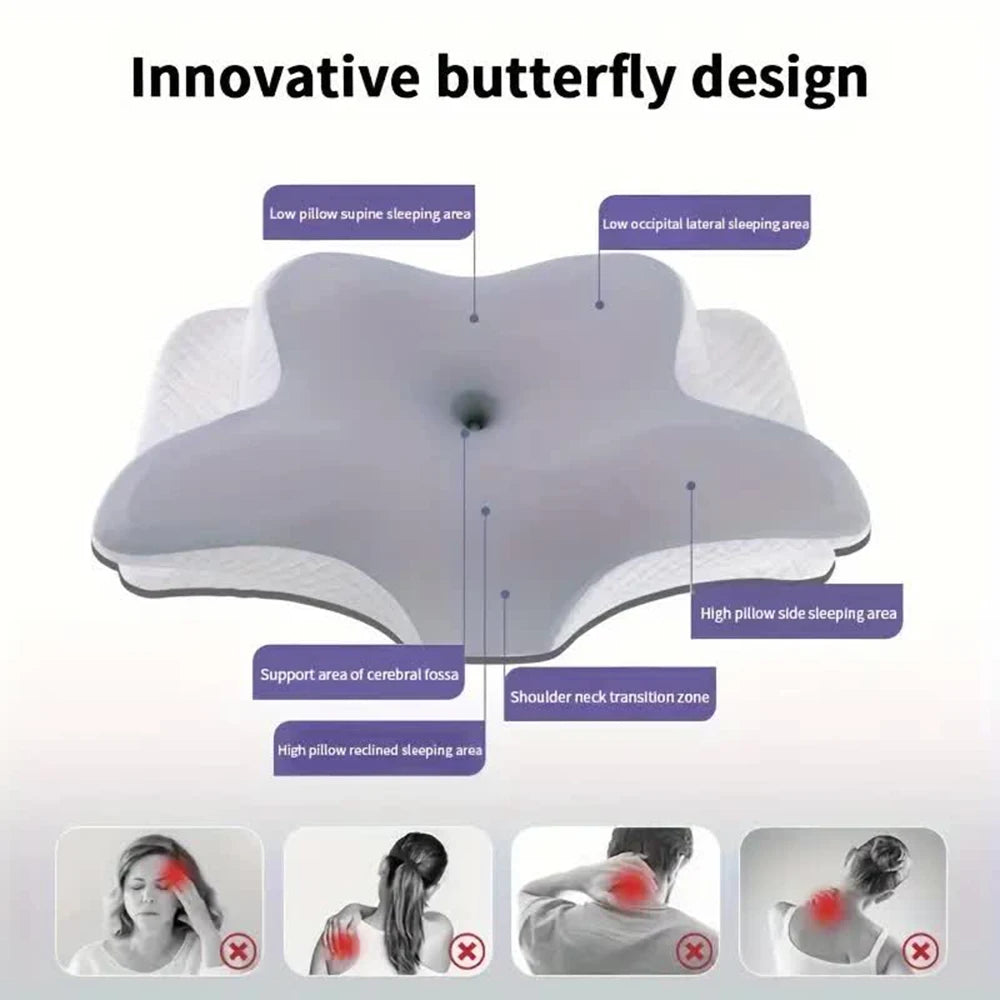Butterfly-Shaped Memory Foam Neck Pillow - Image 3