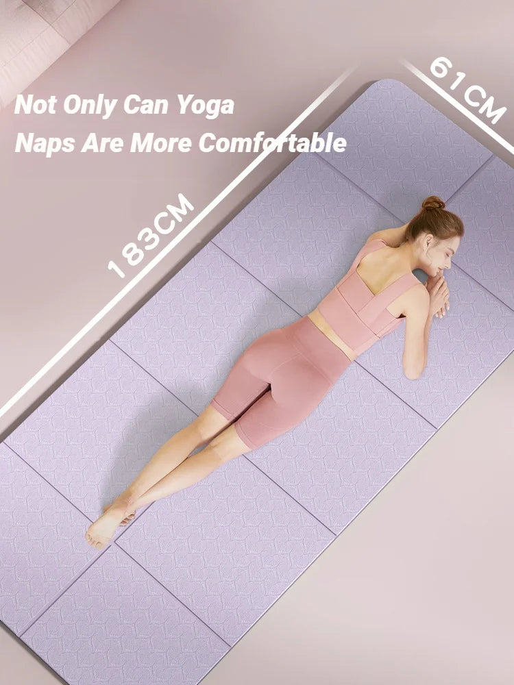 Foldable Yoga Mat – Eco-Friendly, Double-Sided Non-Slip Travel Mat for Pilates, Dance & Floor Workouts - Image 4