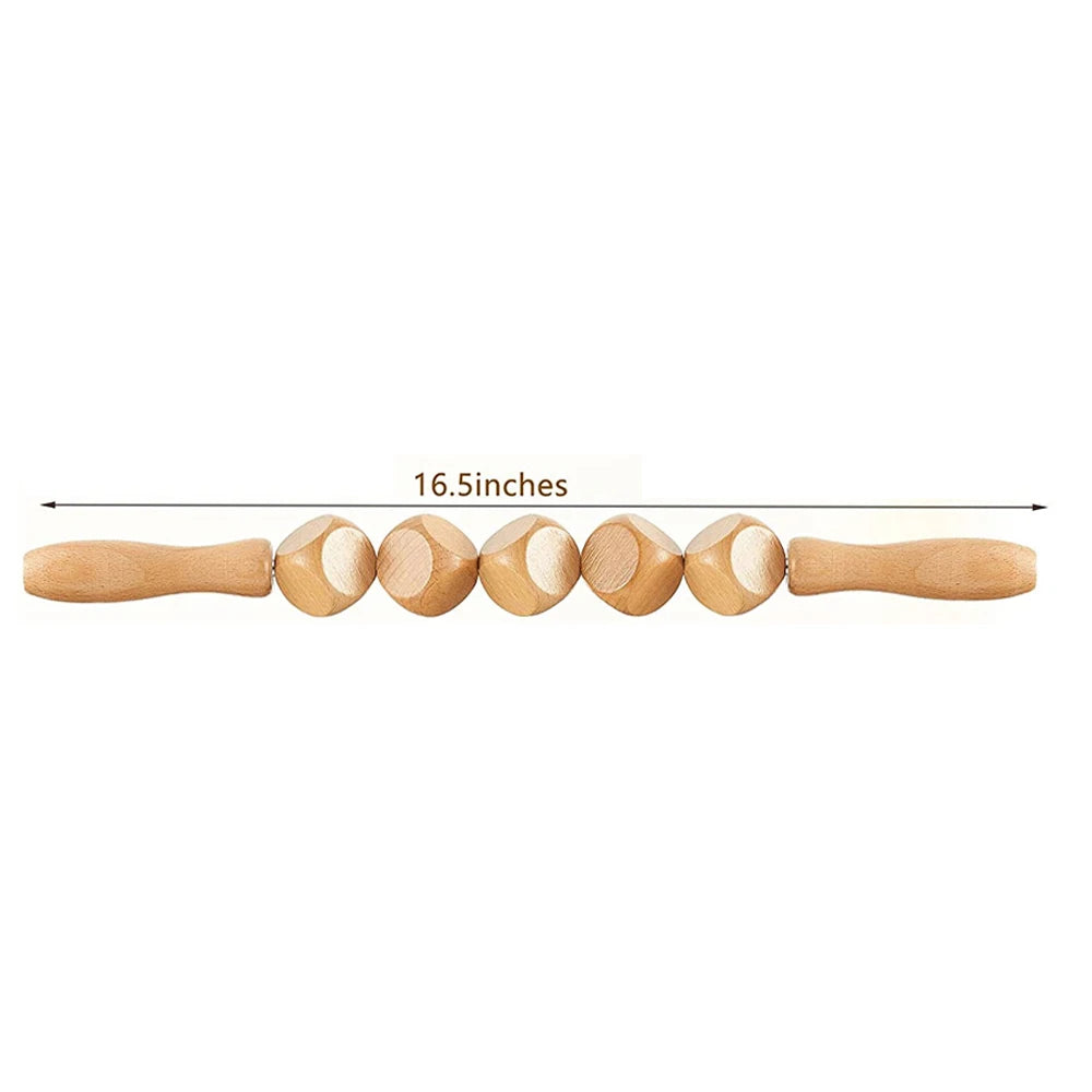12-Wheel Wood Therapy Roller Stick – Curved Maderoterapia Colombiana Massager for Lymphatic Drainage - Image 12