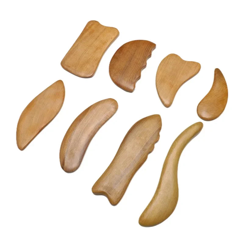 Wood Trigger Point Massage & Gua Sha Tools – Professional Lymphatic Drainage & Wood Therapy for Back, Leg, Hand & Face - Image 3
