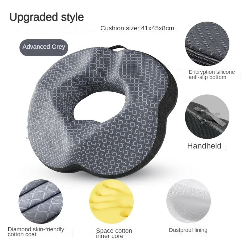 Hemorrhoid Seat Cushion – Orthopedic Memory Foam for Tailbone, Coccyx & Prostate Relief - Image 9
