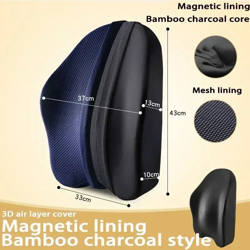 Memory Foam Seat & Back Cushion Set – Orthopedic Support for Coccyx & Waist - Image 12