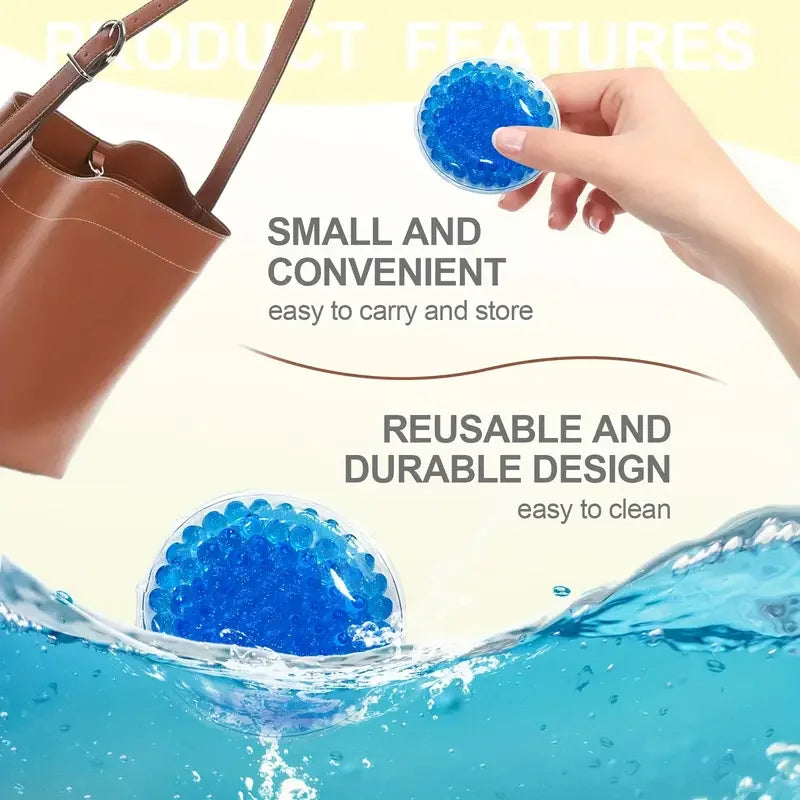 2pcs Reusable Facial Lip & Eye Ice Packs – Hot & Cold Gel Bead Compress for Pain Relief & Skincare - Image 6