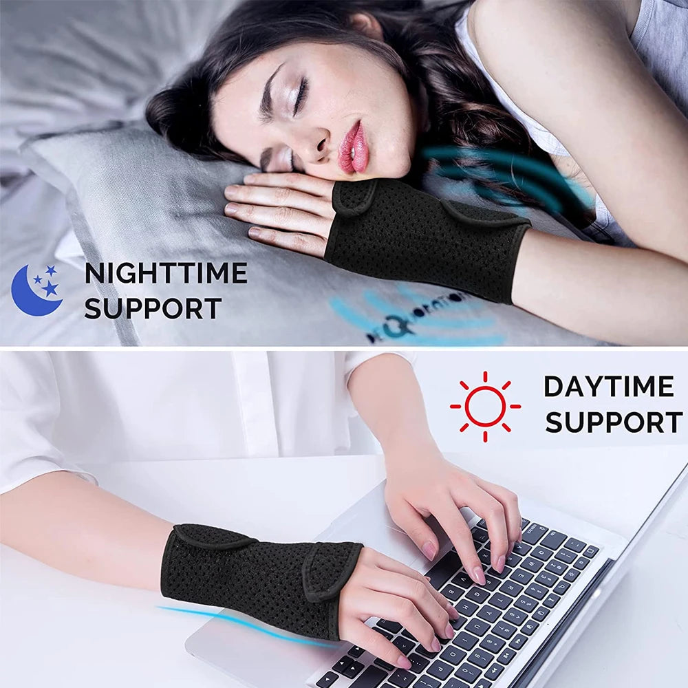 Wrist Brace – Adjustable Splint for Carpal Tunnel & Night Support - Image 2