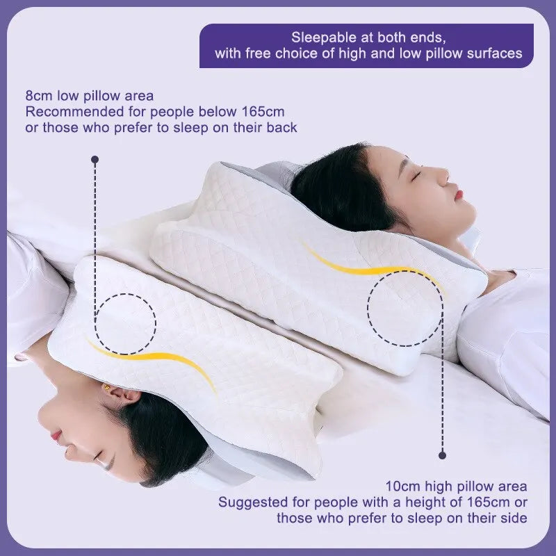 Butterfly-Shaped Memory Foam Pillow – Orthopedic Cervical Pillow for Neck Pain Relief - Image 4