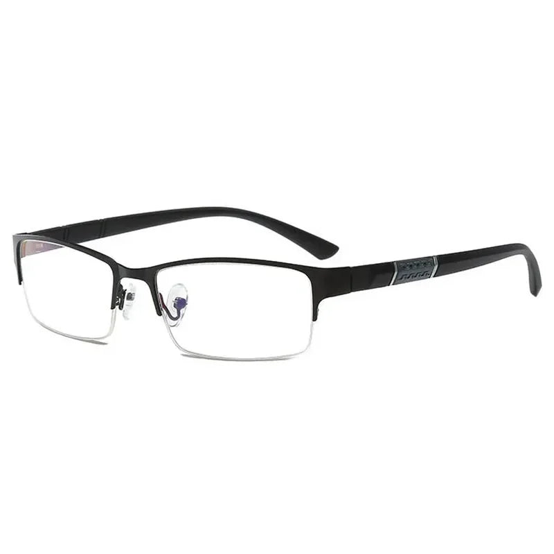 Unisex Half Metal Frame Nearsighted Glasses – Prescription Myopia Eyewear (0 to -6.00) - Image 4