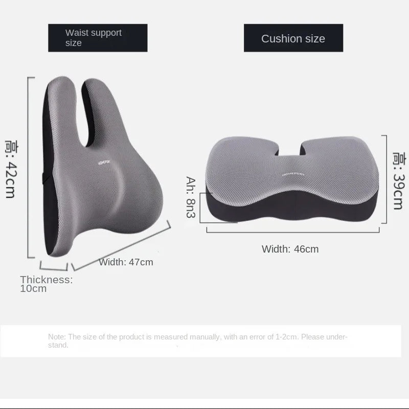 Memory Foam Seat & Backrest Cushion – Orthopedic Support for Office, Car & Home Use - Image 5