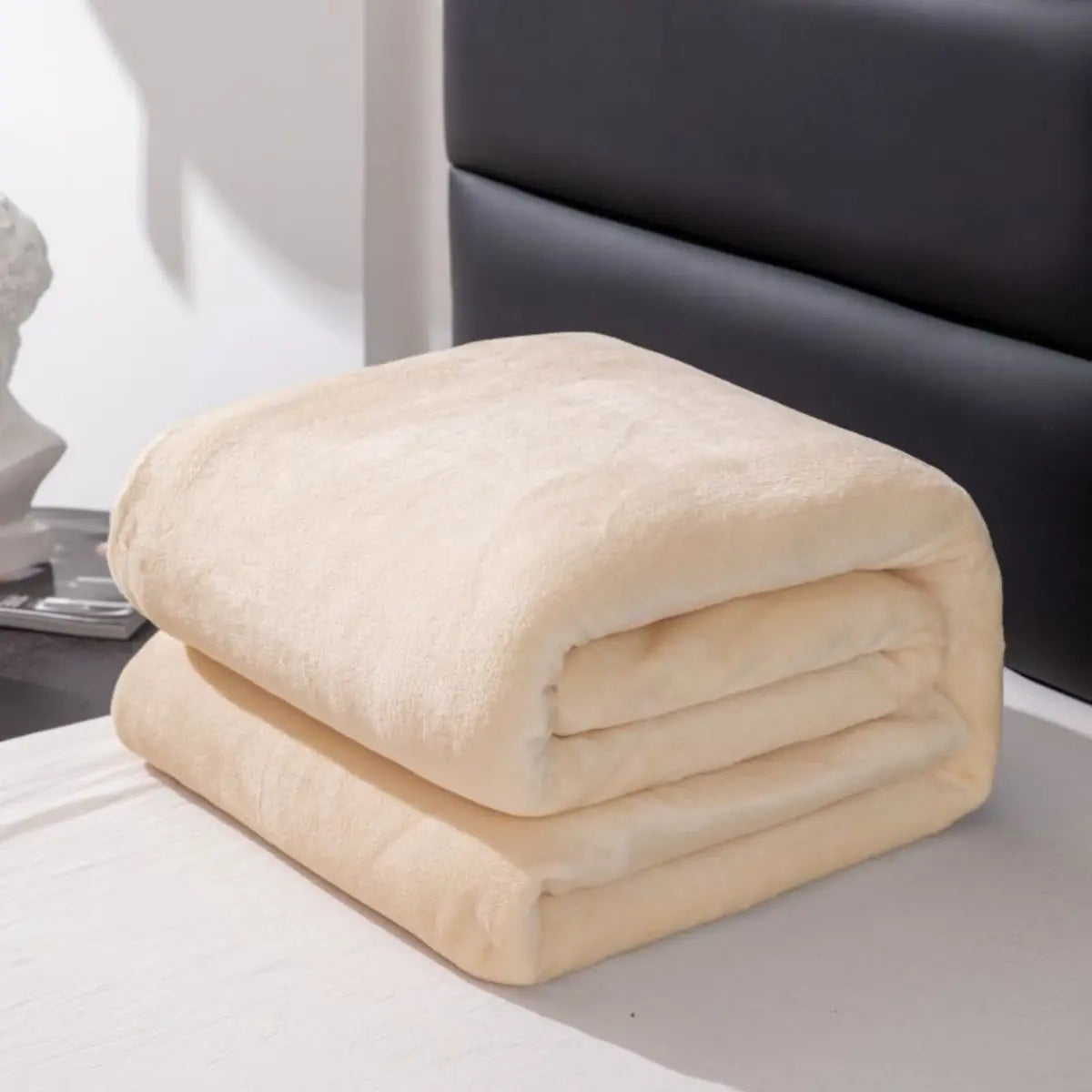 1PC Simple Plush Blanket – Thickened, Warm & Multifunctional Farley Fabric Cover - Image 18