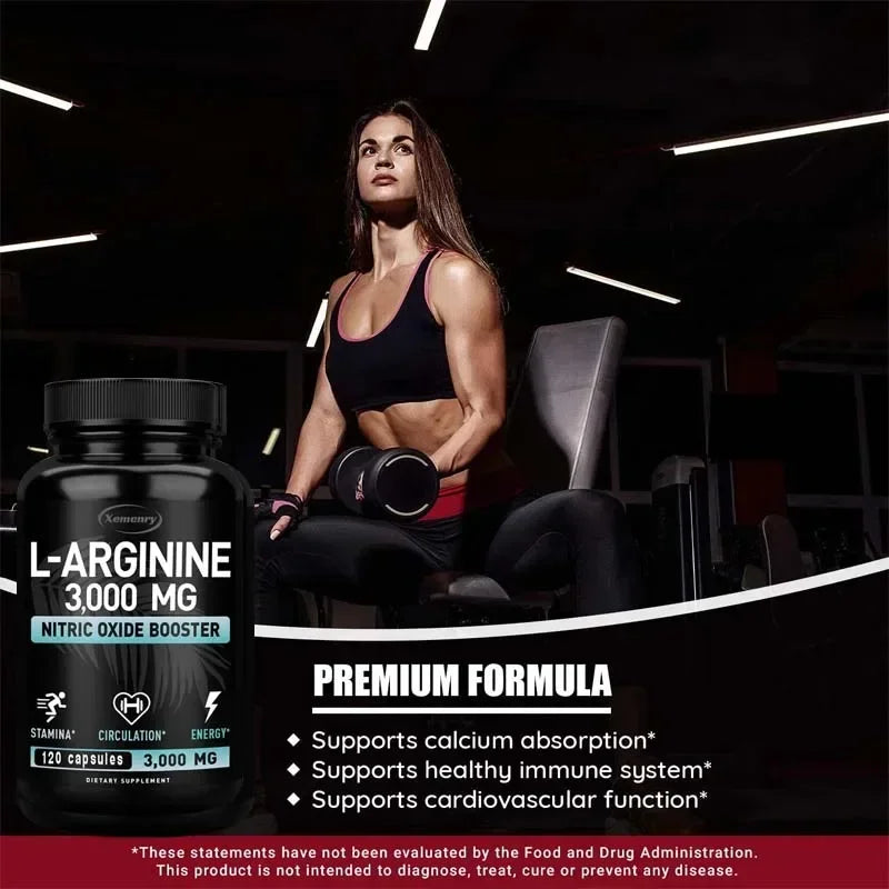 L-Arginine Supplement – Boost Energy, Strength & Endurance for Peak Performance - Image 4