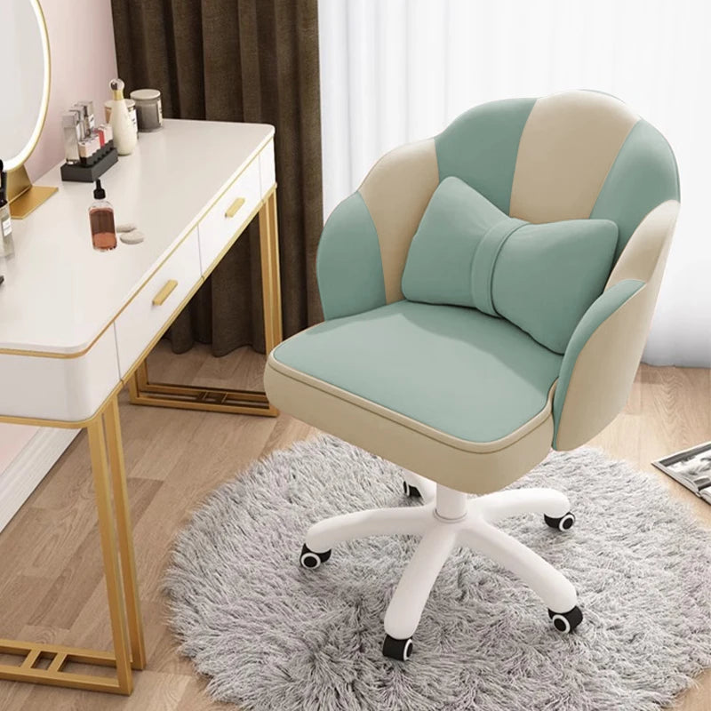 Cute Petal Velvet Desk Chair – Butterfly Design with Bow Cushion - Image 11