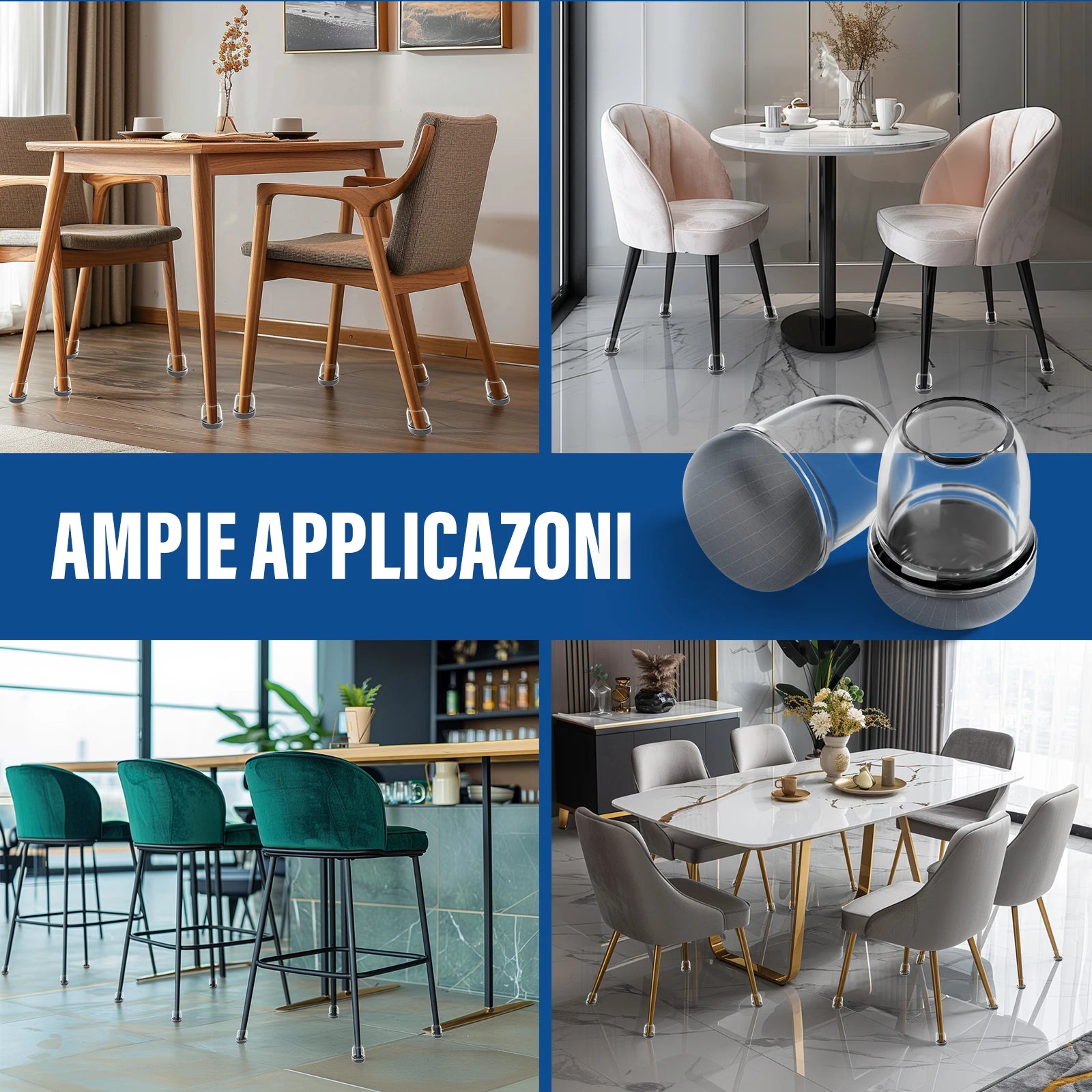 16PCS Round Chair Leg Floor Protectors – Graphene Nylon Bottom Pads for Smooth, Hair-Free Gliding - Image 8