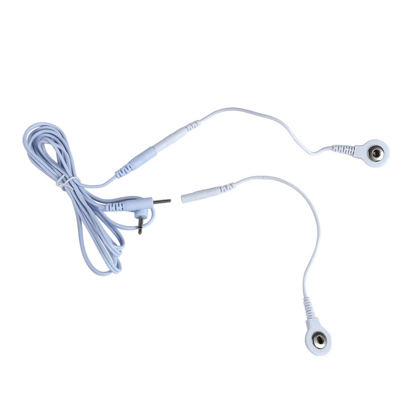 Standard Electrode Lead Wires – 2mm DC Snap & 3.5mm Plug for TENS/EMS Massagers & Electrode Accessories - Image 2