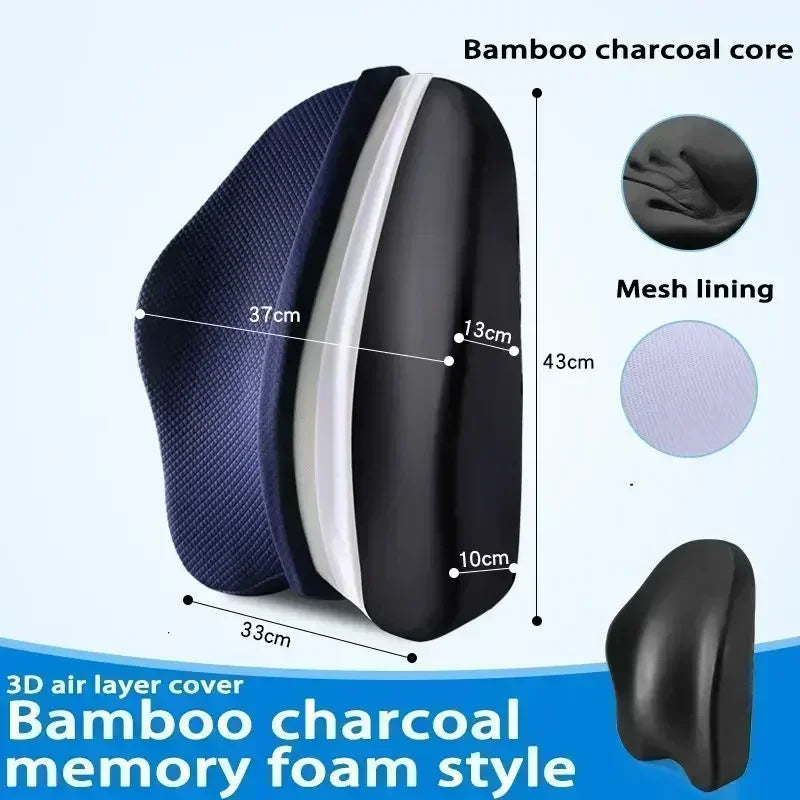 Memory Foam Seat & Back Cushion Set – Orthopedic Support for Coccyx & Waist - Image 24