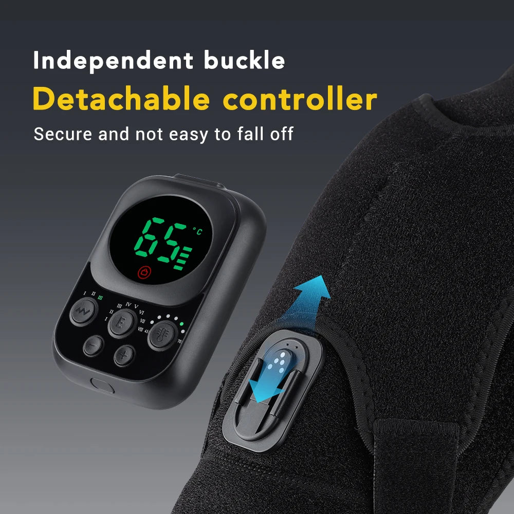 Wireless Shoulder Massager – Detachable Heating & Vibration Massage Belt for Shoulder & Knee - Image 5