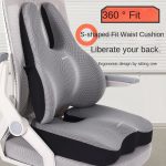 Memory Foam Seat & Backrest Cushion – Orthopedic Support for Office, Car & Home Use