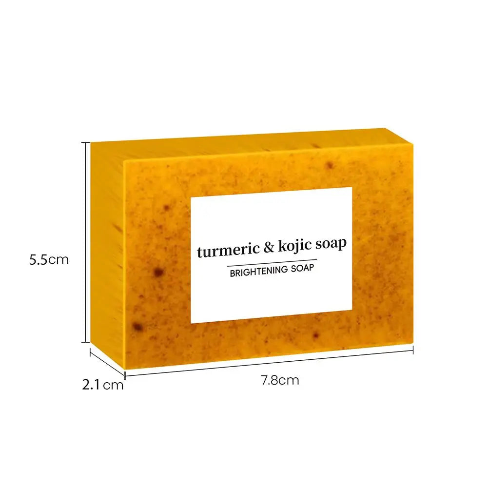 100g Turmeric Handmade Soap – Lemon Kojic Acid Soap for Face & Body Care (1/3/5pcs) - Image 8