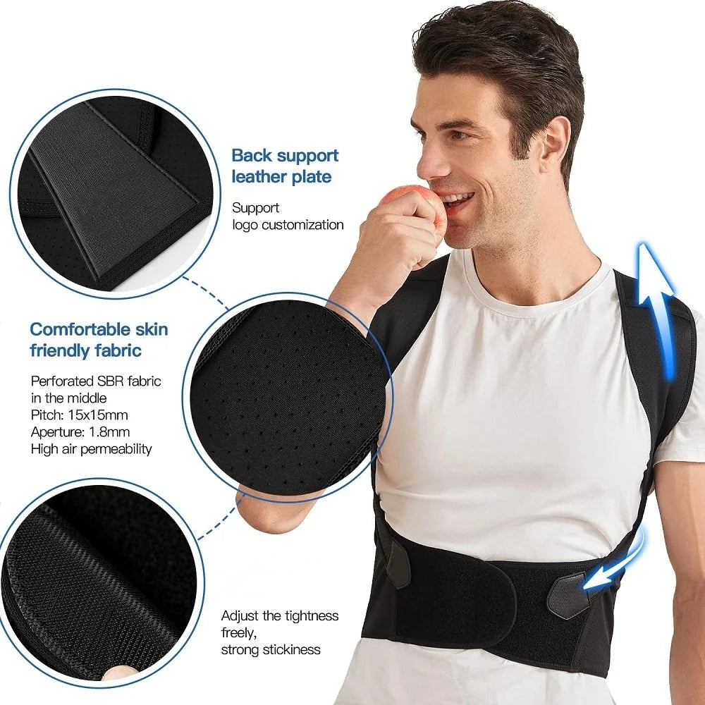 Adjustable Back Brace Posture Corrector for Men and Women - Image 4