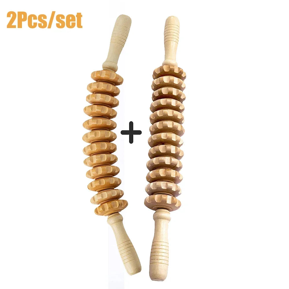 Wooden Massage Roller – Anti-Cellulite & Muscle Relief Tool - Image 9