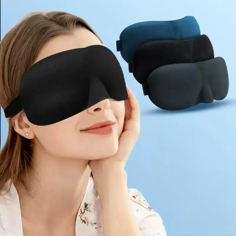3D Contoured Eye Mask for Sleeping – Molded Night Blindfold for Women & Men