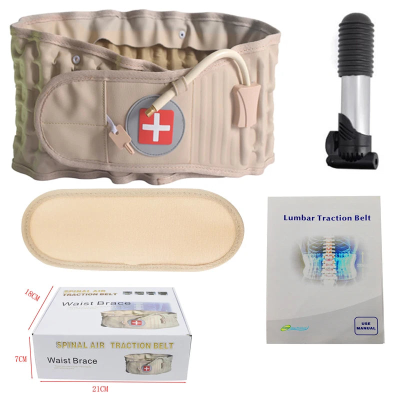 Lumbar Decompression Back Belt – Air Traction Brace for Spinal Relief - Image 9