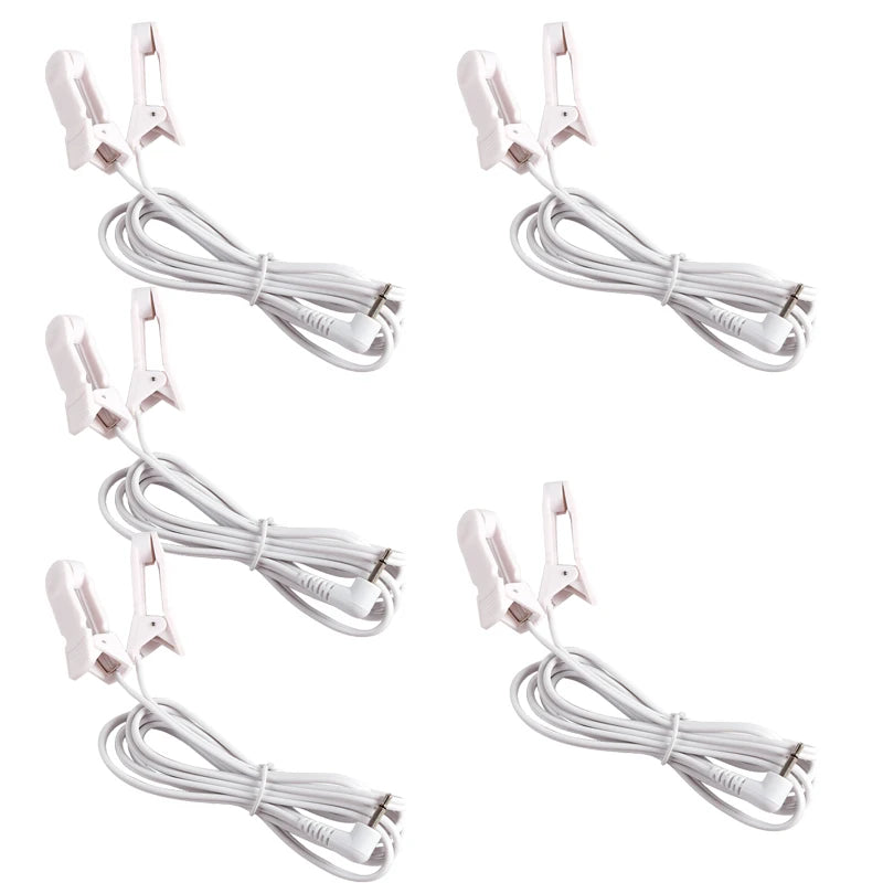 2.5mm Ear Clip Cables – Conductive Wires for TENS Muscle Stimulator Units - Image 7