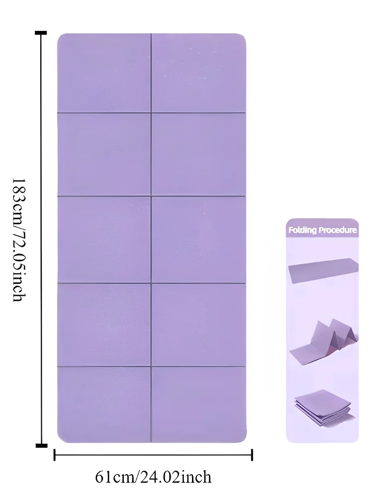 Foldable Yoga Mat – Eco-Friendly, Double-Sided Non-Slip Travel Mat for Pilates, Dance & Floor Workouts - Image 6