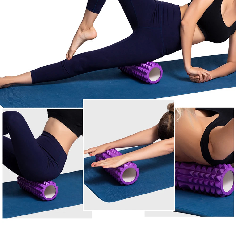 1pc Foam Massage Roller – Hollow Yoga Column for Muscle Massage, Physiotherapy & Sports Rehabilitation - Image 2