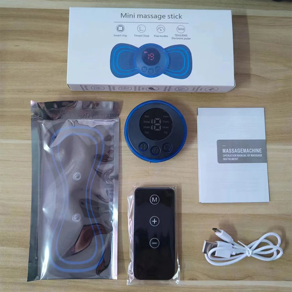 EMS Mini Electric Neck Massager – Portable Cervical Therapy Patch - Image 8