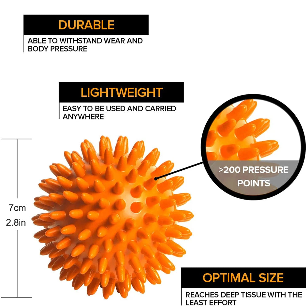 BOTQTOW Spiky Massage Ball – Deep Tissue Therapy for Myofascial Release - Image 3