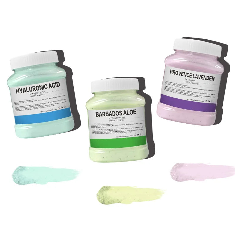 350g Hydrating 24K Gold Jelly Mask Powder – Rose Petal Crystal Soft Mask for Glowing Skin - Image 4