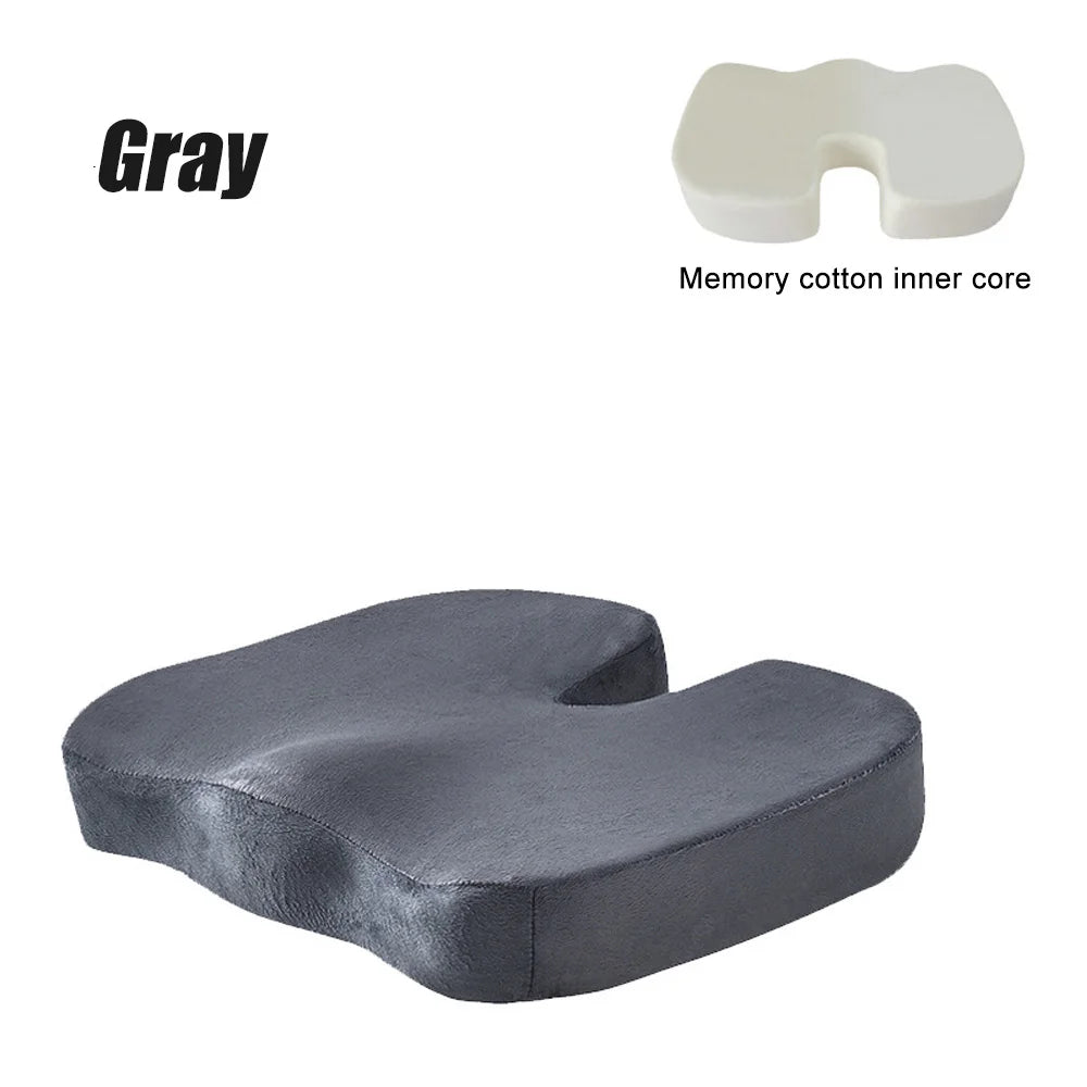 Travel Memory Foam Seat Cushion – U-Shaped Orthopedic Pillow for Hip & Tailbone Support - Image 7