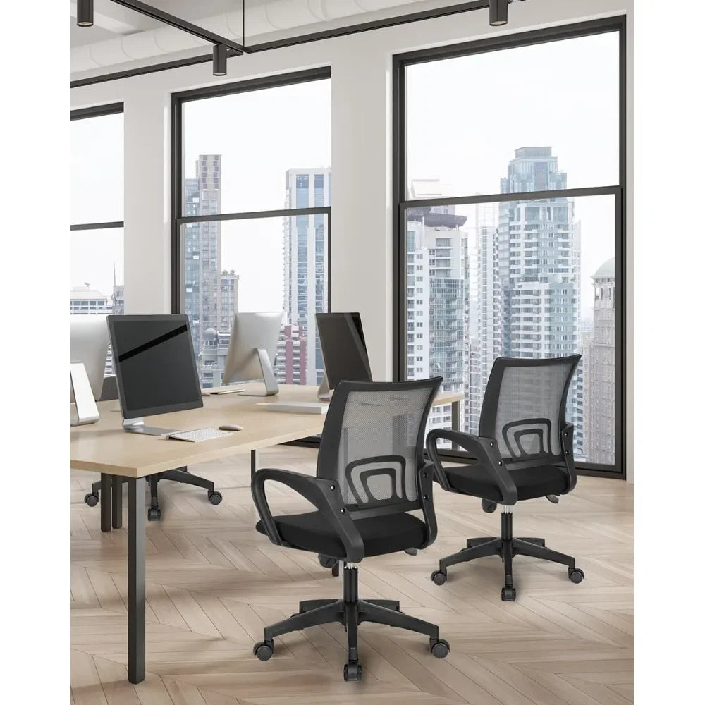 Ergonomic Mid-Back Mesh Office Chair – Adjustable Swivel Desk Chair with Lumbar Support - Image 2