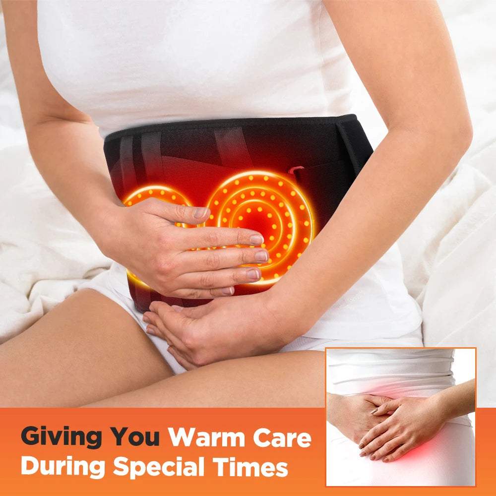 Heating Vibration Massager Belt – Red Light Therapy & Lumbar Support - Image 6