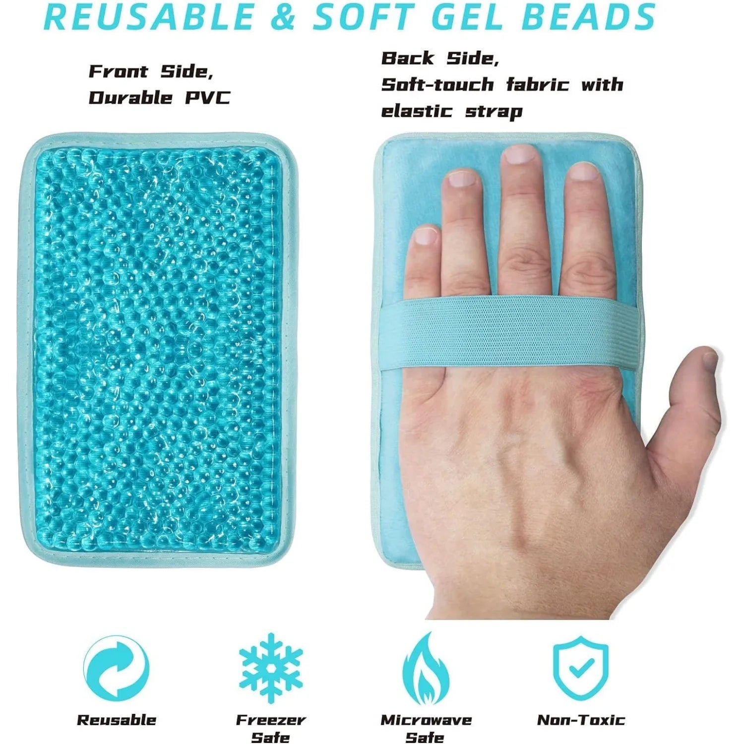 Double-Sided Pillow Gel Bag – Hot & Cold Compress with Strap, Handheld Ice & Heating Pack - Image 4