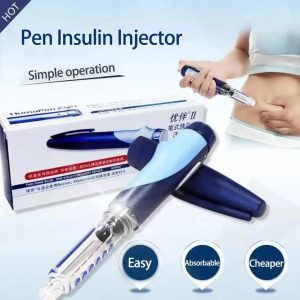 Portable Lilly Huma Lancing Pen Ergo 2 – Insulin Syringe & Lancet Pen for Diabetes Care